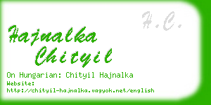 hajnalka chityil business card